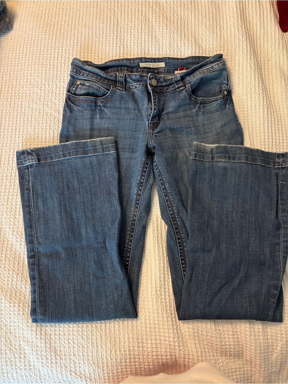 Stetson Women's Boot Cut Jeans LONG 36” inseam  in Medium Blue